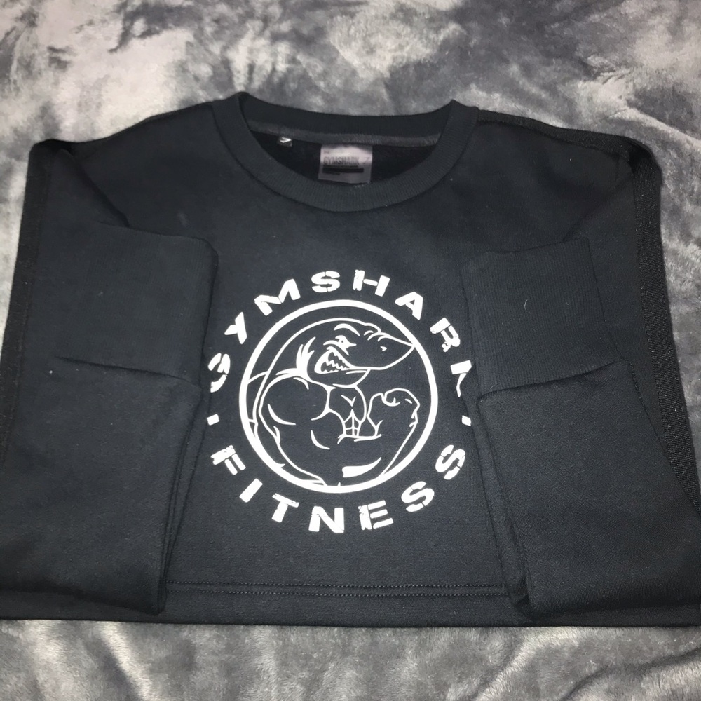 Gymshark legacy fitness sweater, black